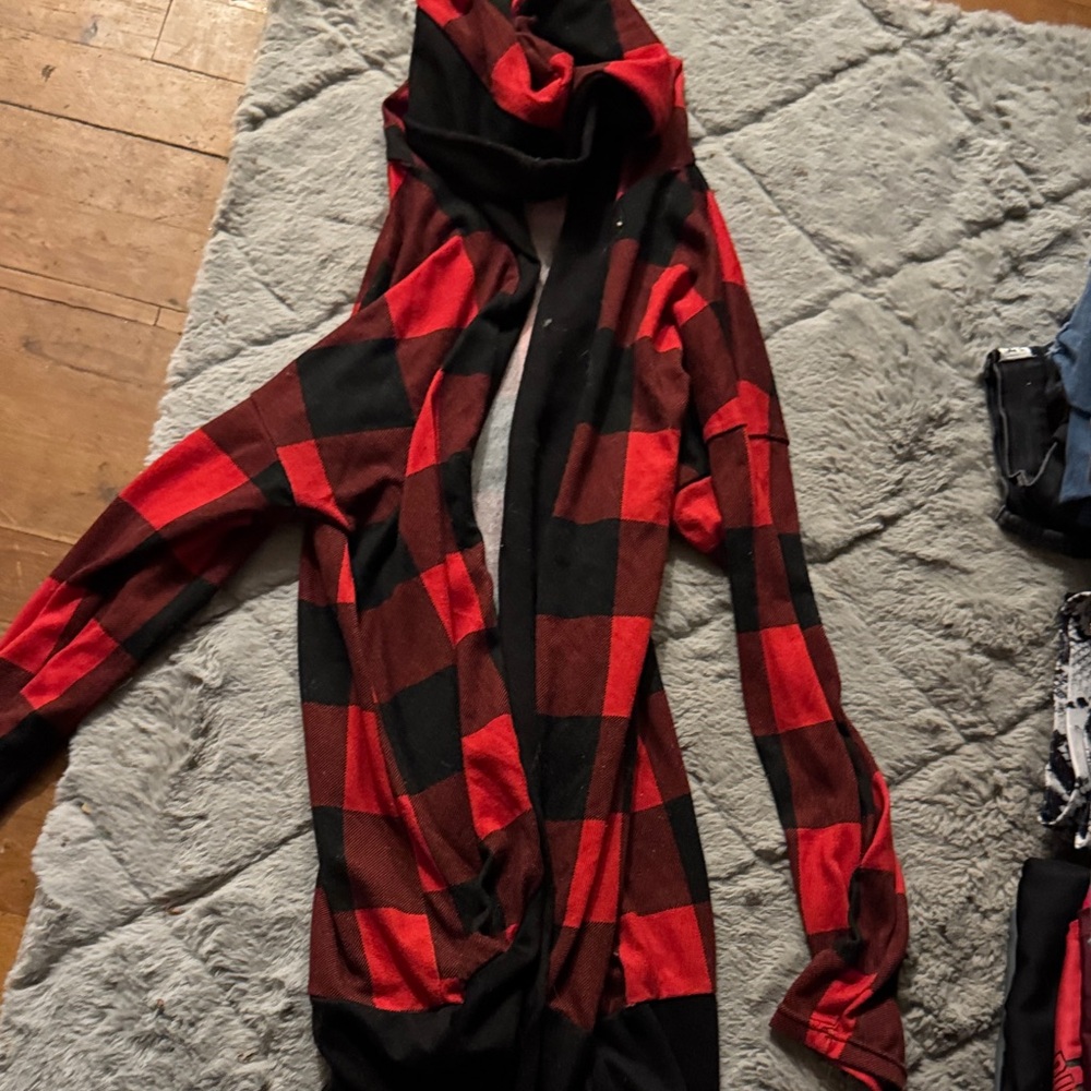 Plaid Hooded Women's Jacket